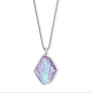 Kalani Silver Amethyst Kendra Scott necklace NWT